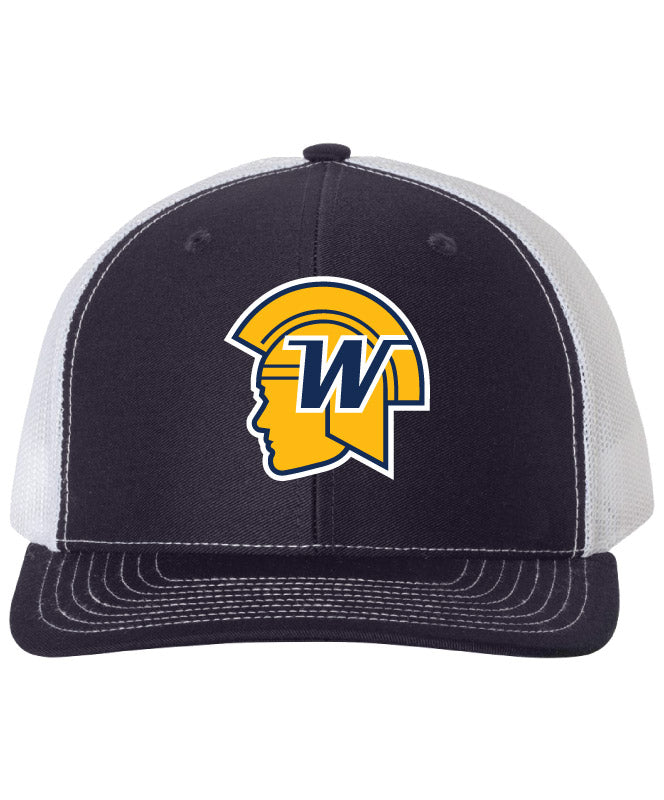 Wayzata - Navy/White 112 Community Mascot Trucker Cap