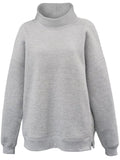 Grey Pennant Women's Oversize Mock Neck