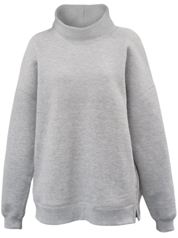 Grey Pennant Women's Oversize Mock Neck
