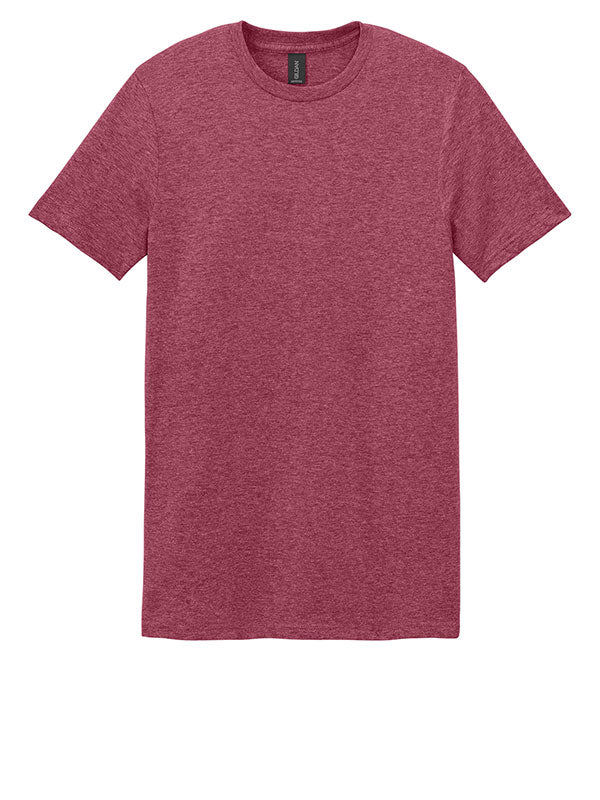 Heather Cardinal Red Gildan Softstyle Tee