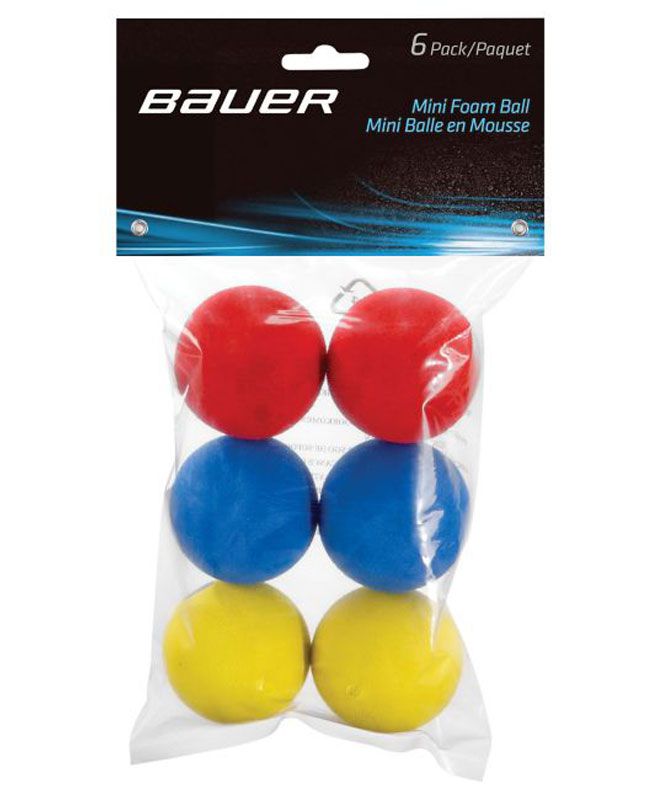 Bauer Mini Hockey Foam Balls 6 Pack
