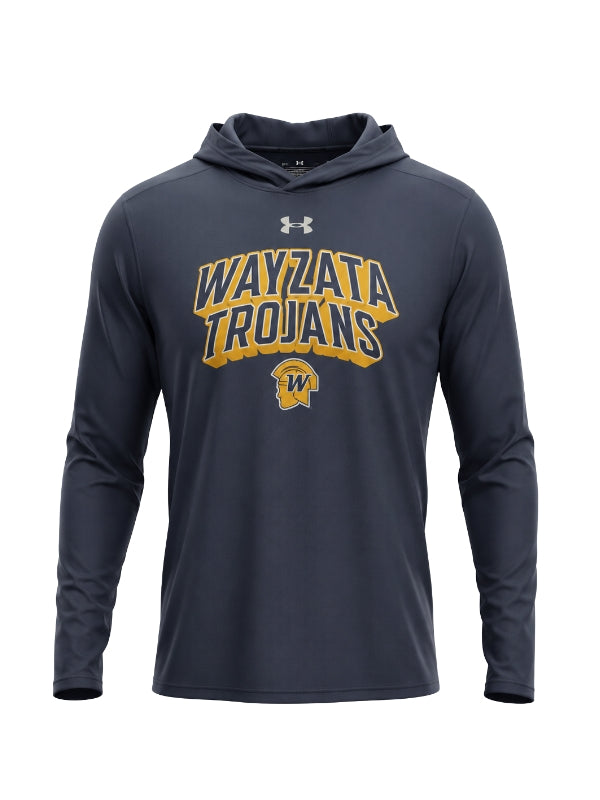 Wayzata - Navy Under Armour Vanish Long Sleeve Hooded T-Shirt