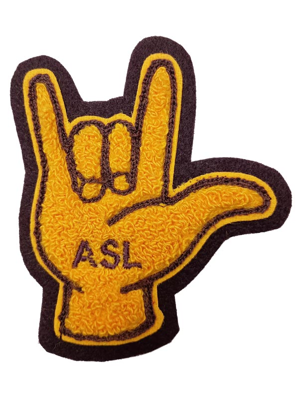 ASL-American Sign Language Chenille