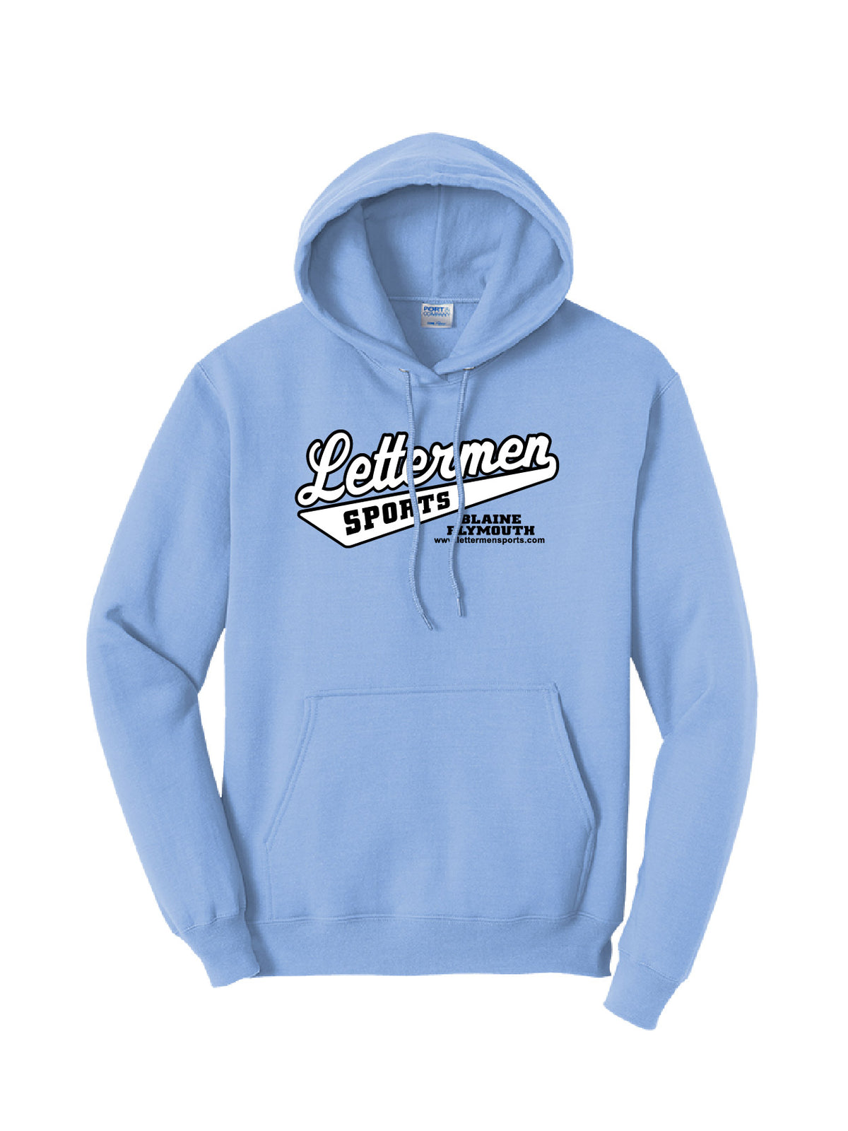 Light Blue Classic Lettermen Hoodie
