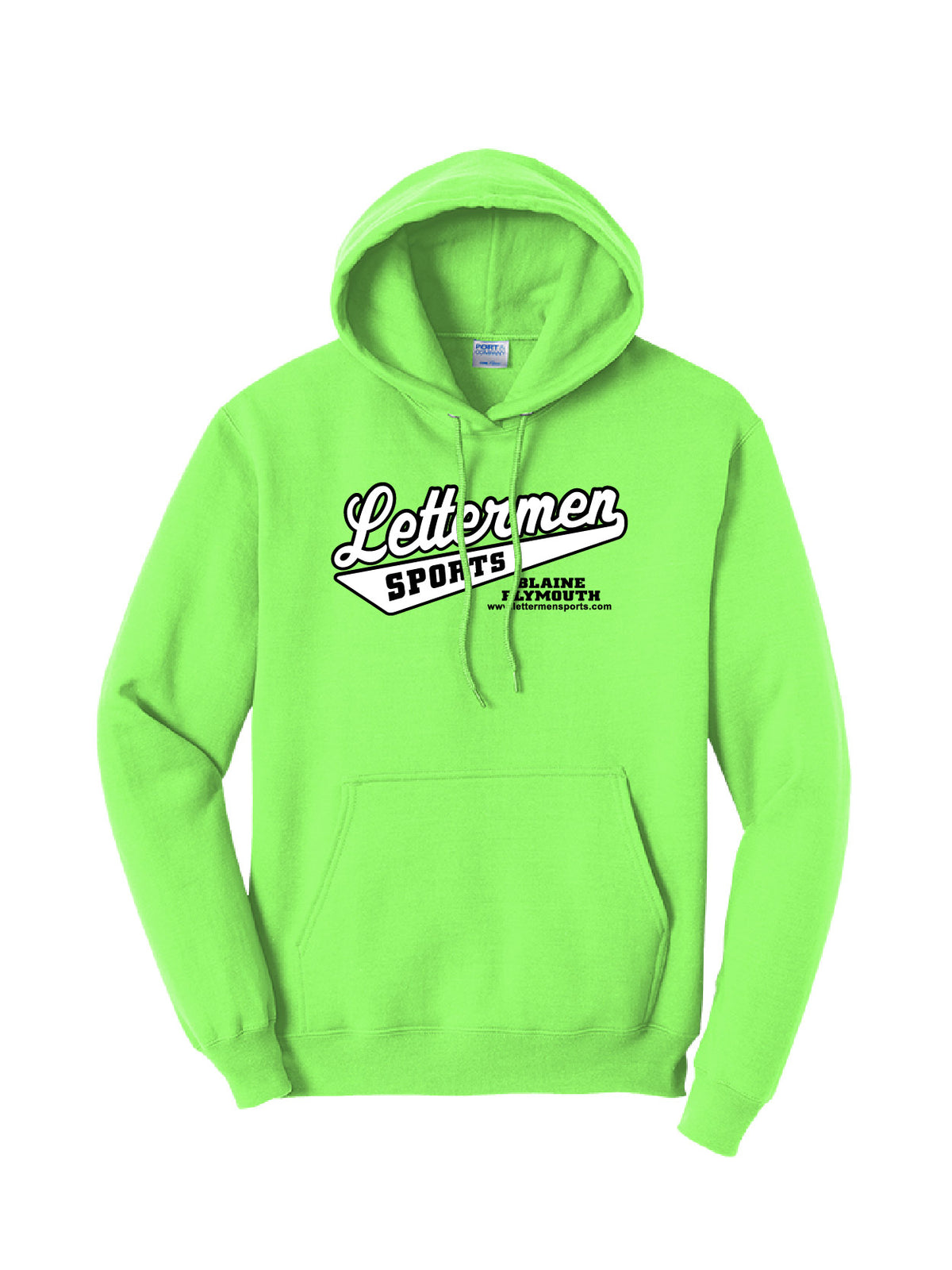 Neon Green Classic Lettermen Hoodie