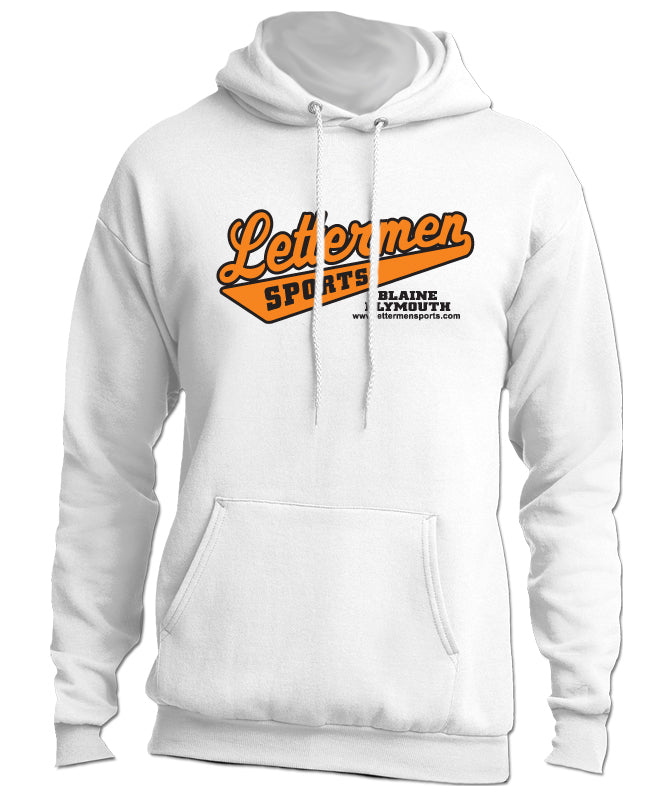 White Classic Lettermen Hoodie