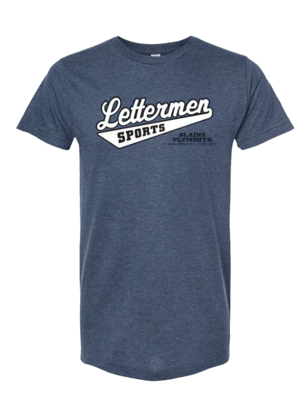 Heather Denim Classic Lettermen Tee 2.0