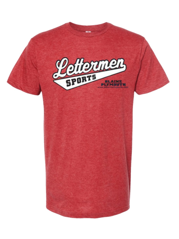 Heather Red Classic Lettermen Tee 2.0