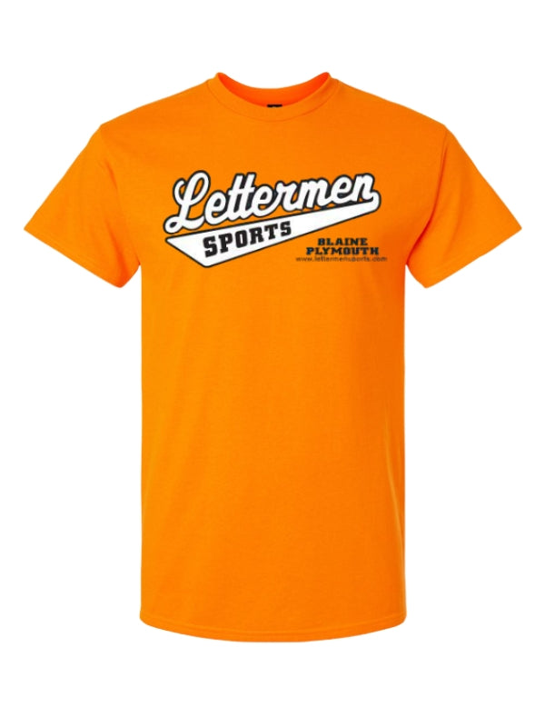 Safety Orange Classic Lettermen Tee 2.0