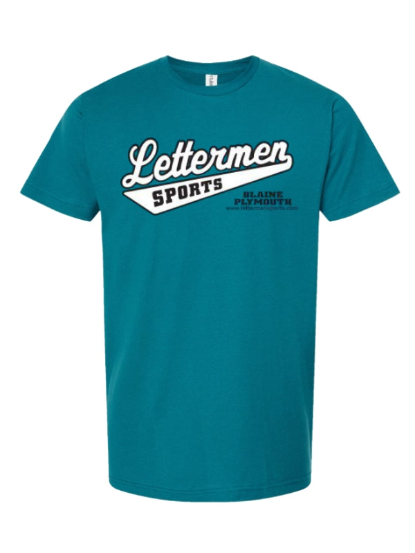 Teal Classic Lettermen Tee 2.0