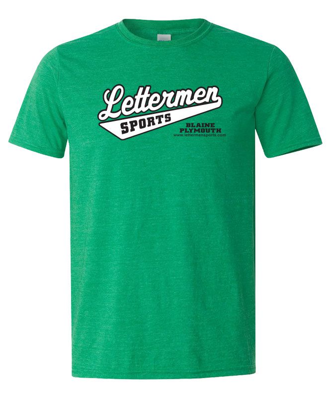 Classic Lettermen Tee, Heather Irish