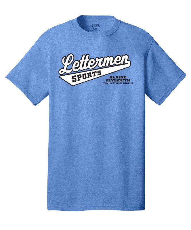 Classic Lettermen Tee, Heather Royal