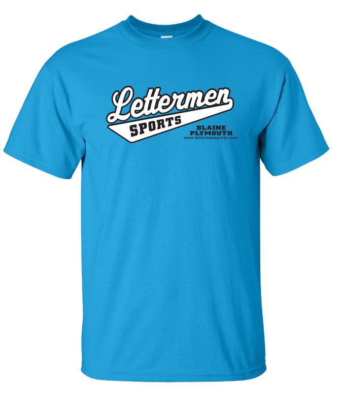 Classic Lettermen Tee, Sapphire