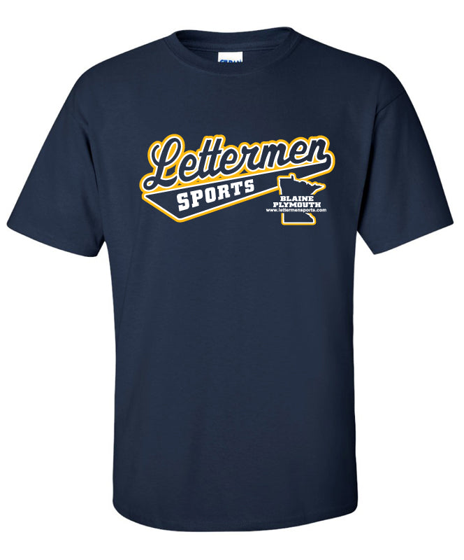 Navy/Gold Lettermen Tee