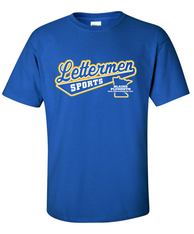 Royal/Gold Lettermen Tee