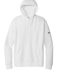 White Nike Club Fleece Hoodie