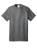 Graphite Heather Port & Company Core Cotton Tee