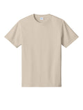 Light Sand Port & Company Core Cotton Tee