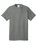 Medium Grey Port & Company Core Cotton Tee
