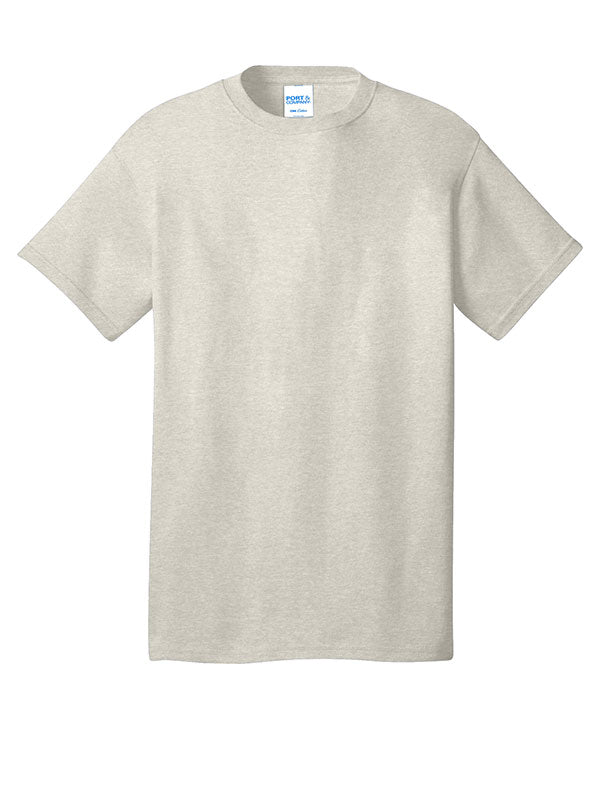 Oatmeal Heather Port & Company Core Cotton Tee