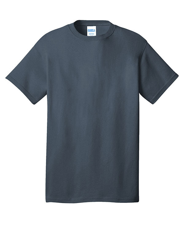 Steel Blue Port & Company Core Cotton Tee