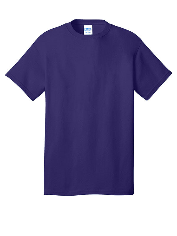 Team Purple Port & Company Core Cotton Tee