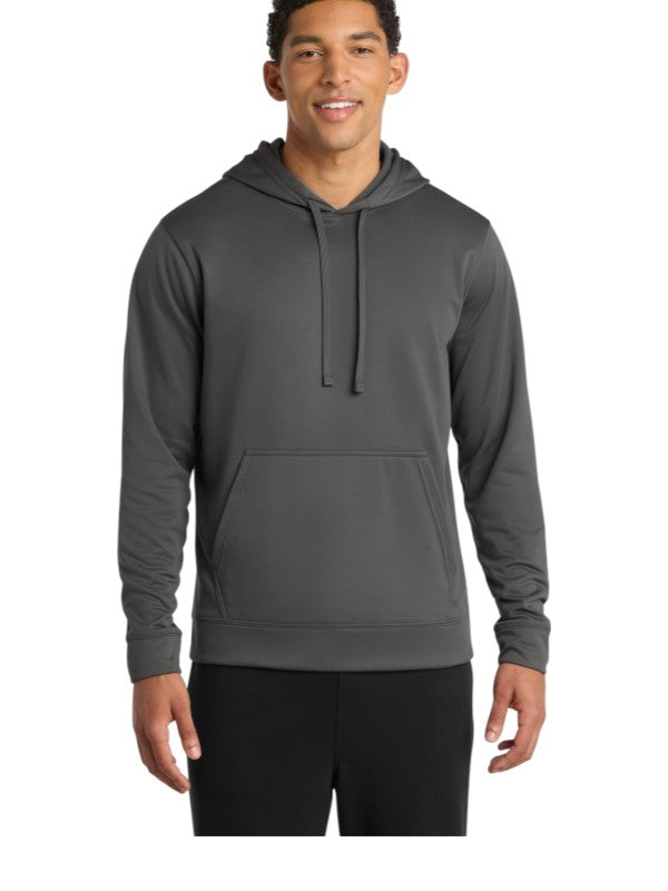 Charcoal Port & Company Performance Fleece Hoodie