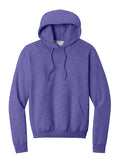 Heather Purple Port & Company Fleece Pullover Hooded Sweatshirt