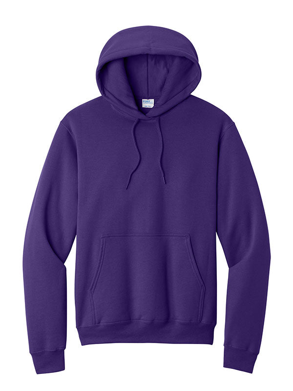 Team Purple Port & Company Fleece Pullover Hooded Sweatshirt
