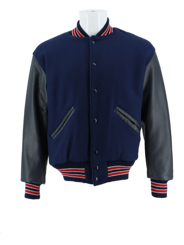 Armstrong Wool and Leather Set-In Sleeve Letter Jacket