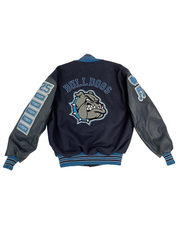 Becker Wool and Leather Set-In Sleeve Letter Jacket