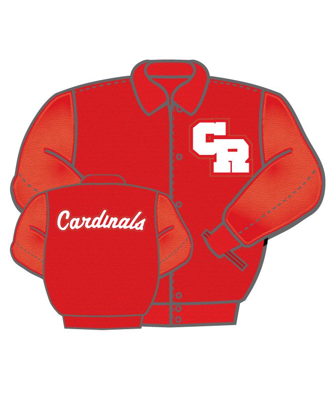 Coon Rapids Wool and Leather Set-In Sleeve Letter Jacket