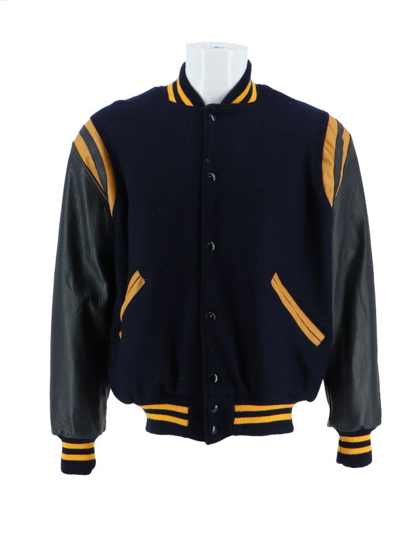 Totino Grace Wool and Leather Set-In Sleeve Letter Jacket w/Inserts
