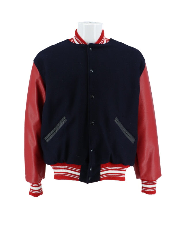 Orono Wool and Leather Set-In Sleeve Letter Jacket