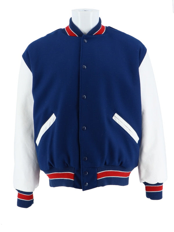 Spring Lake Park Wool and Leather Set-In Sleeve Letter Jacket