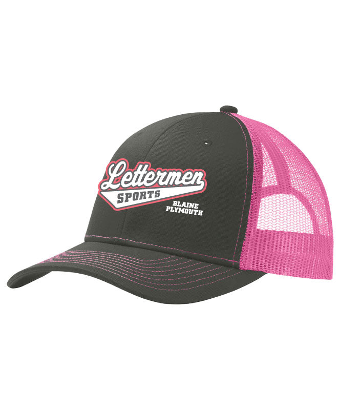 112 Lettermen Sports Cap, Grey/Pink