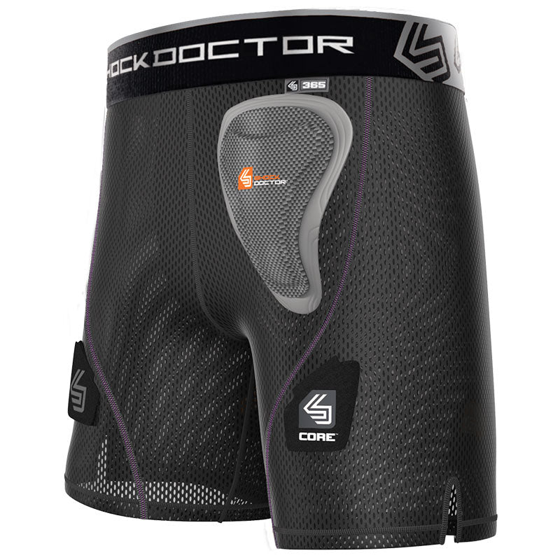 Shock Doctor Womens Core Loose Hockey Short with Pelvic Protector