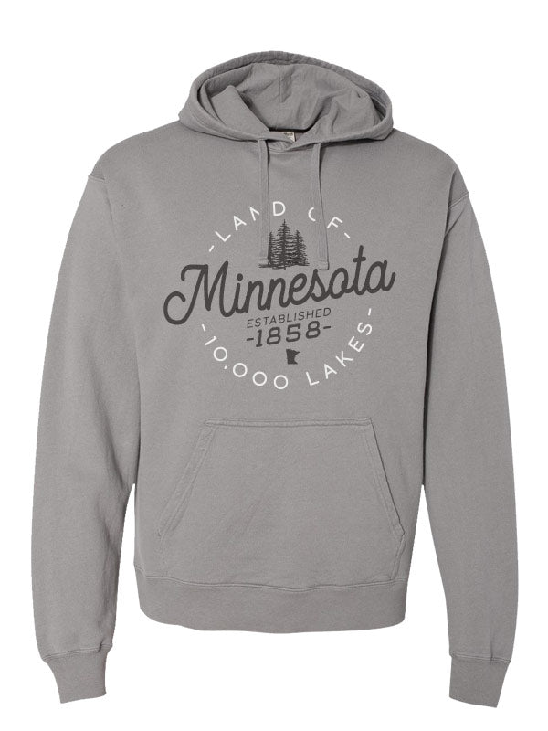 Minnesota V1 Garment Dyed Unisex Hooded Pullover Sweatshirt