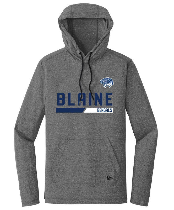 Community New Era TriBlend Hoodie Tee, Blaine Graphite