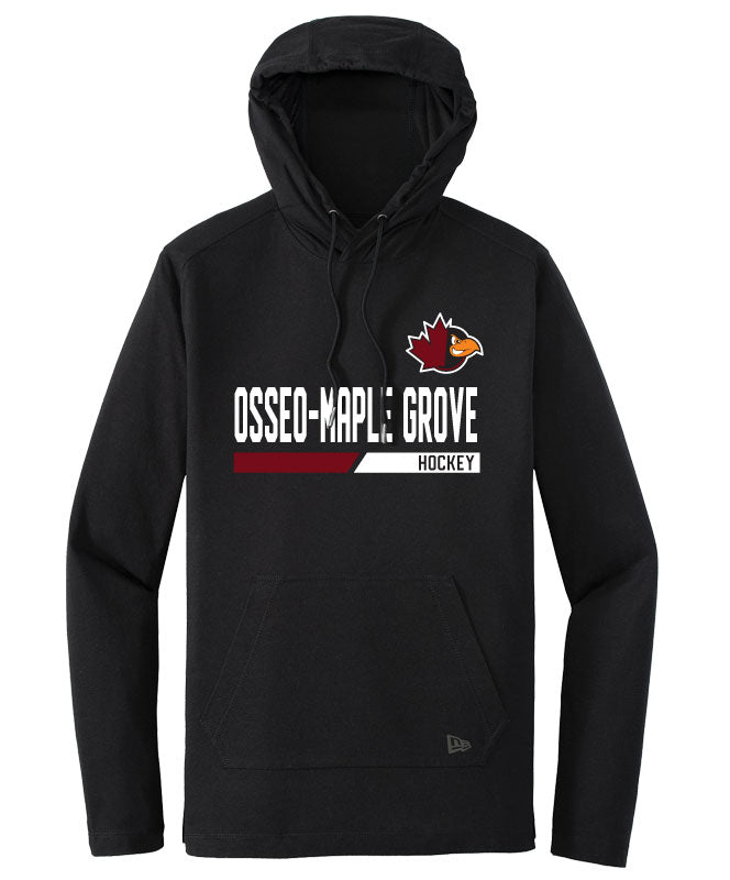 Community New Era TriBlend Hoodie Tee, OMGHA Black