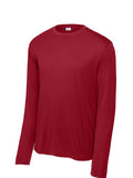 Deep Red Sport-Tek Long Sleeve Performance Tee