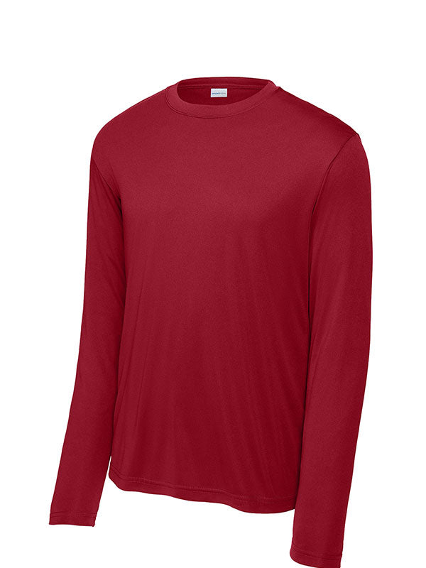 Deep Red Sport-Tek Long Sleeve Performance Tee