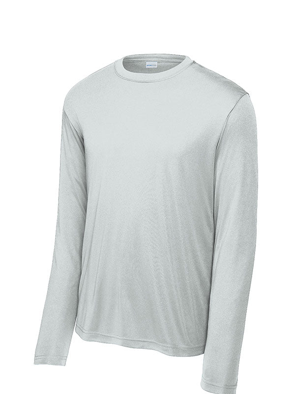Silver Sport-Tek Long Sleeve Performance Tee