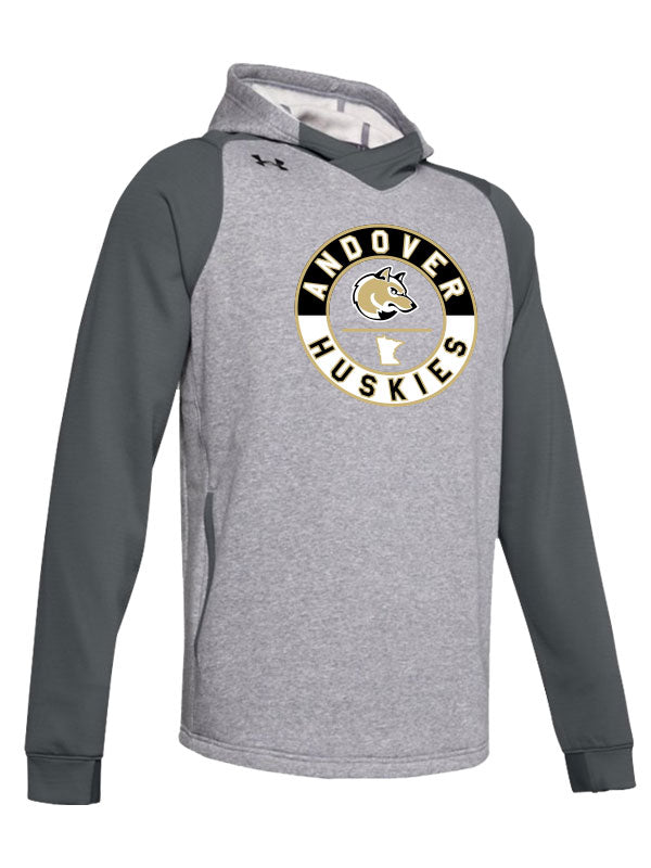 Andover Grey Under Armour Dynasty Fleece Hood