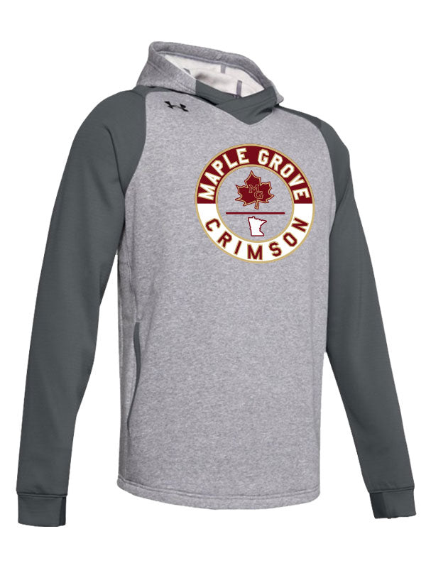 Maple Grove Grey Under Armour Dynasty Fleece Hood