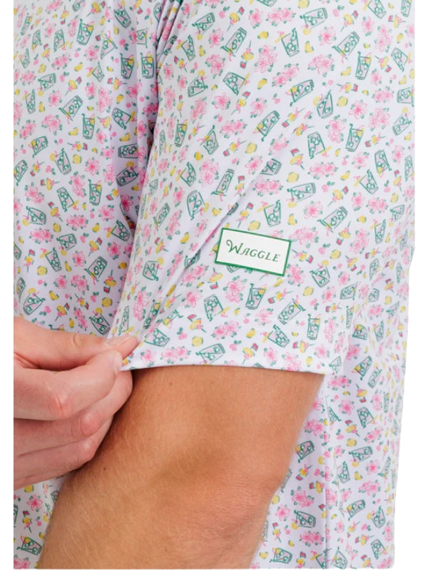 Waggle Signature Polo - Azalea