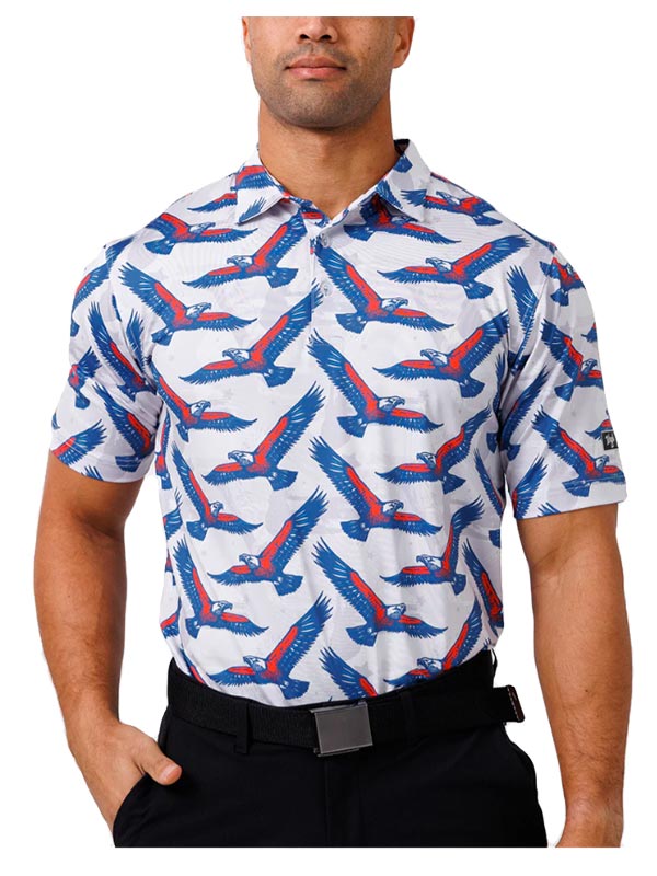 Liberty Waggle Performance Golf Polo