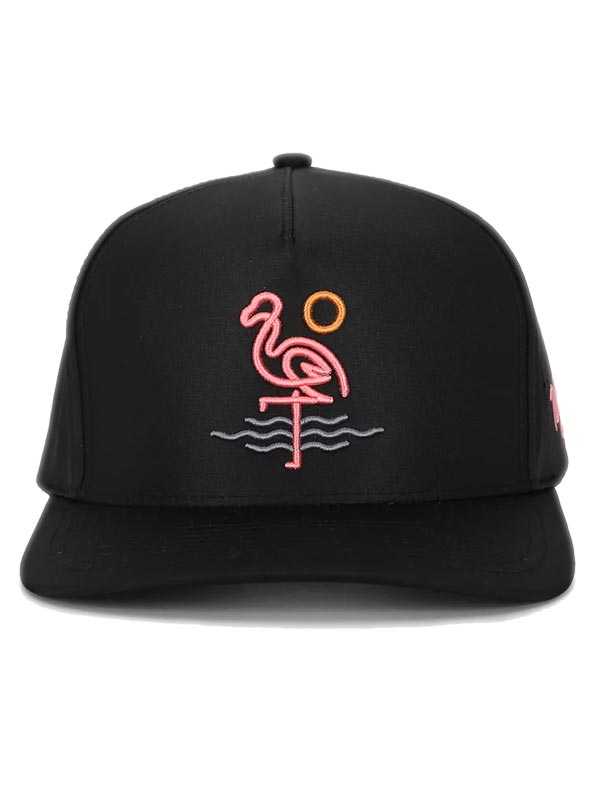 Flamingo Bay Waggle Snapback Hat 24