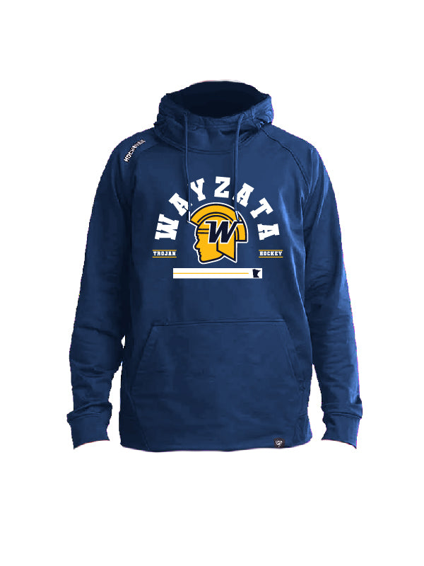 Wayzata - Navy Hockeyak Playmaker Hooded Sweatshirt