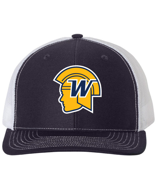 Wayzata - Navy/White 112 Community Mascot Trucker Cap